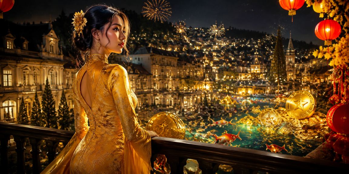 Người mặc áo dài đặt cược casino tại không gian phong cách Đà Lạt