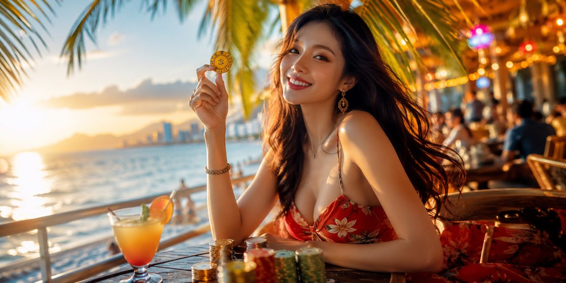 Không khí giải trí casino sôi động tại quán cà phê Nha Trang buổi tối
